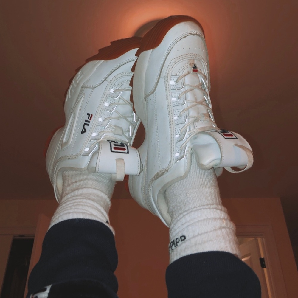 MAKE OFFERS!! Rare Fila Disruptor Gum Bottom